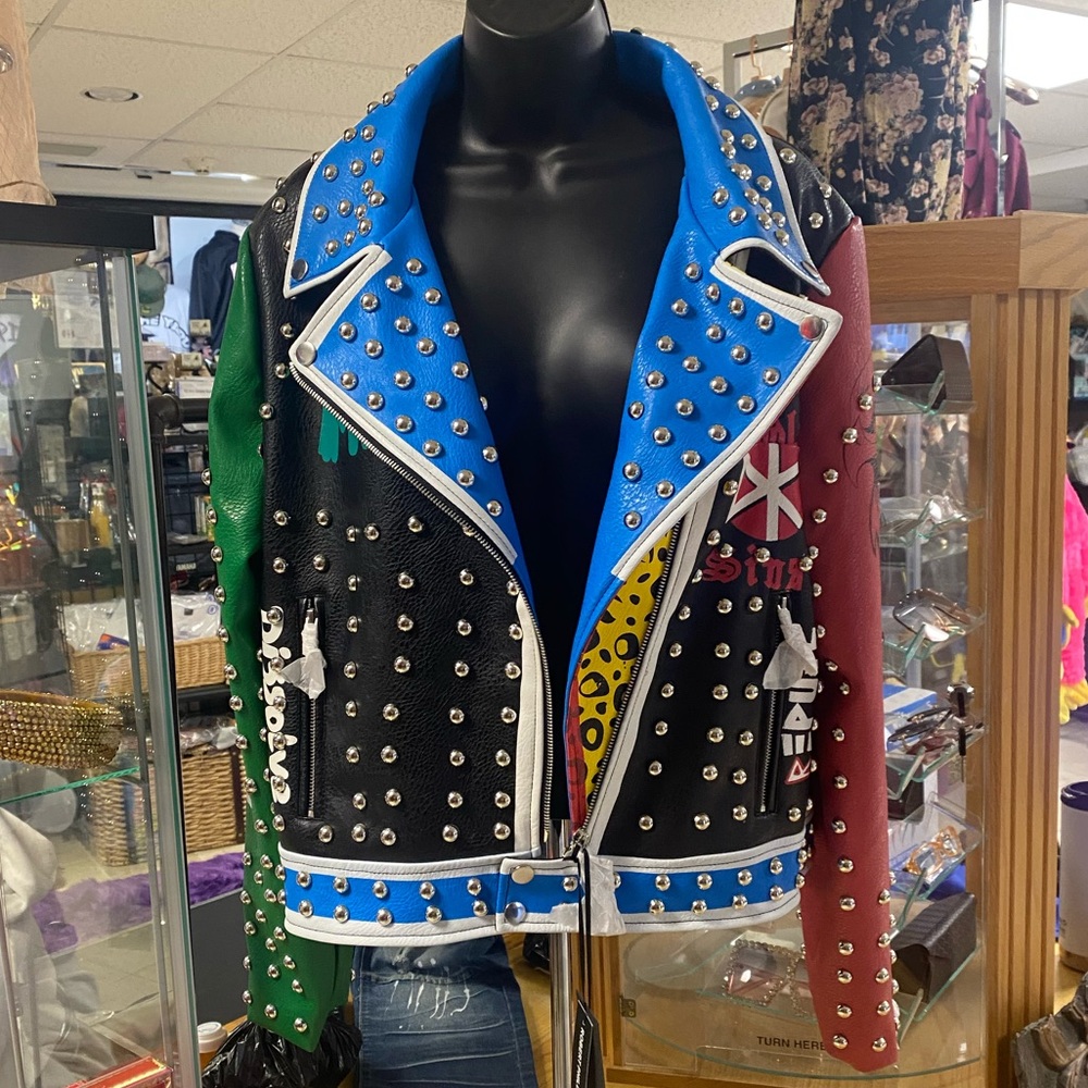 Robert Phillips leather jacket brand new w tags